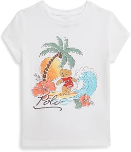 Футболка из хлопкового джерси с медведем Polo Bear (малыш/маленький ребенок)