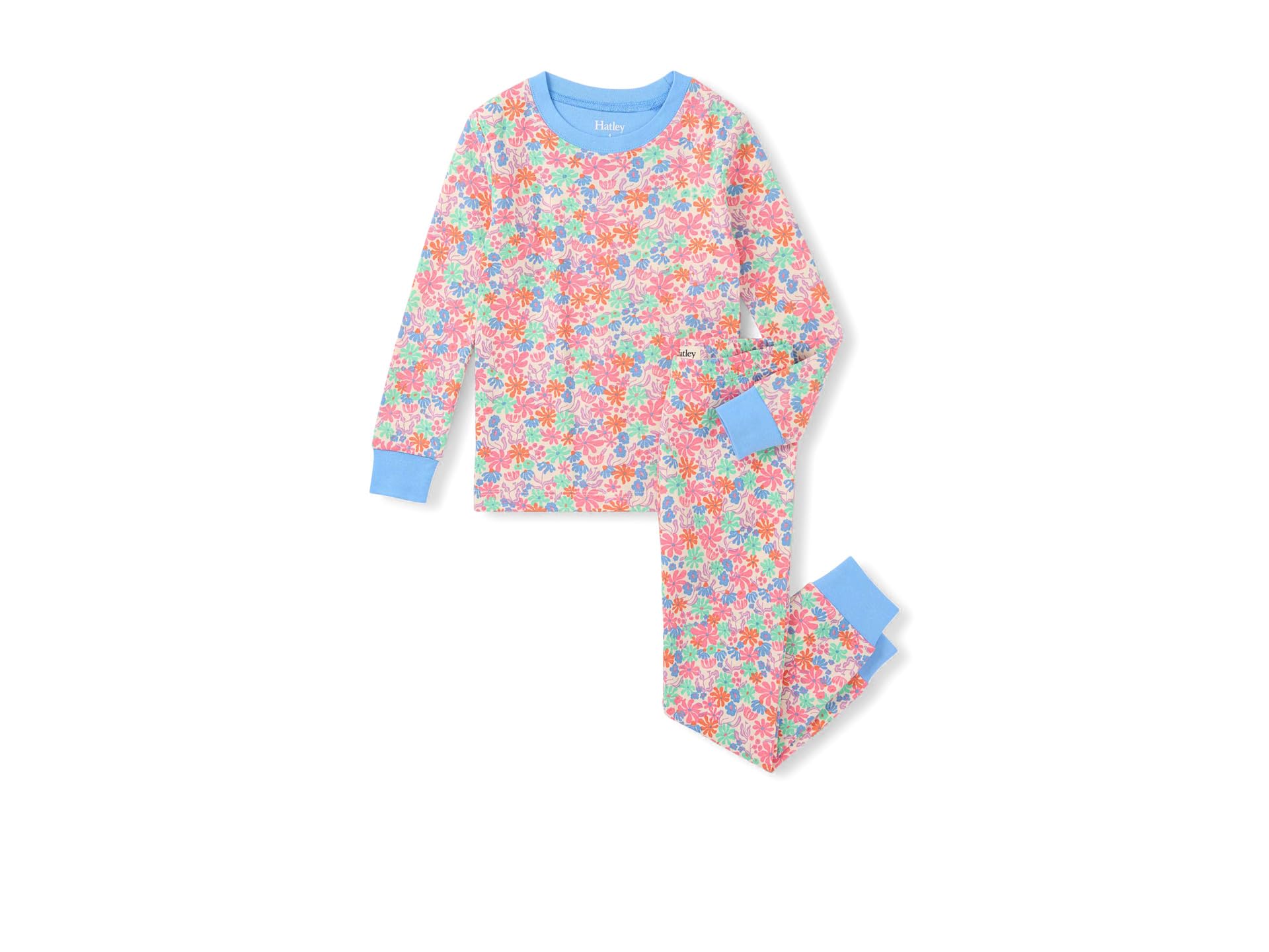 Комплект пижам Hatley Kids Whimsical Flowers Cotton (Малыш/Ребенок/Подросток)