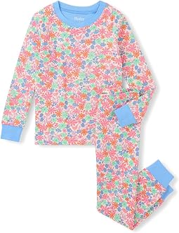 Whimsical Flowers Cotton Pajama Set (Toddler/Little Kid/Big Kid)