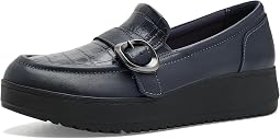 Navy Combi Leather