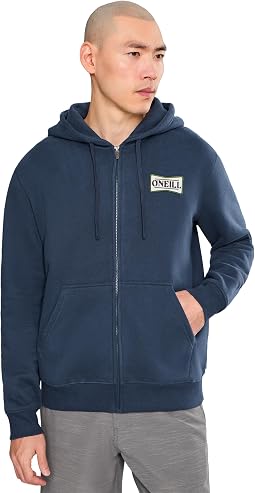 Patched Classic Zip Hoodie Sweatshirt