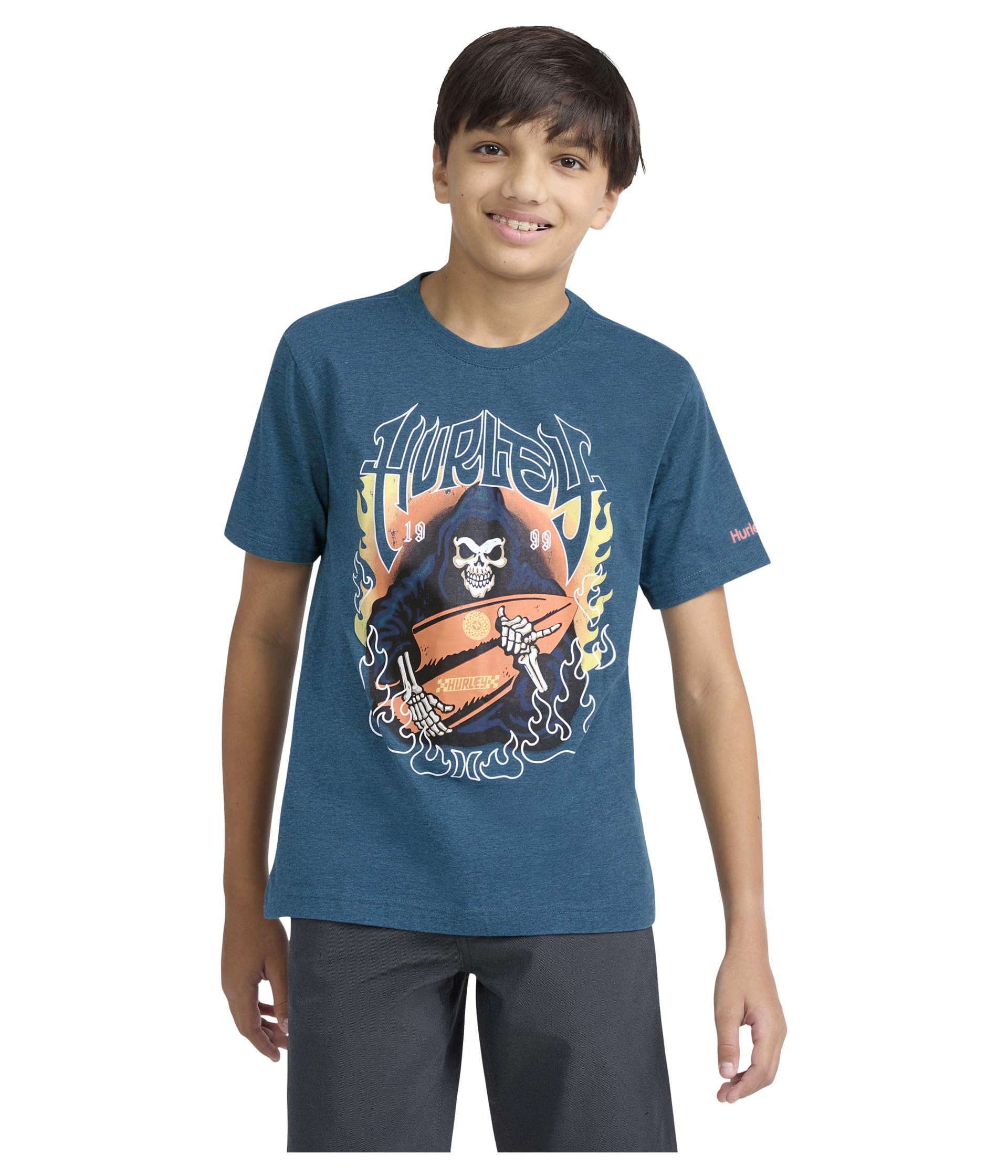 Surf Skelly Short Sleeve T-Shirt (Big Kid)