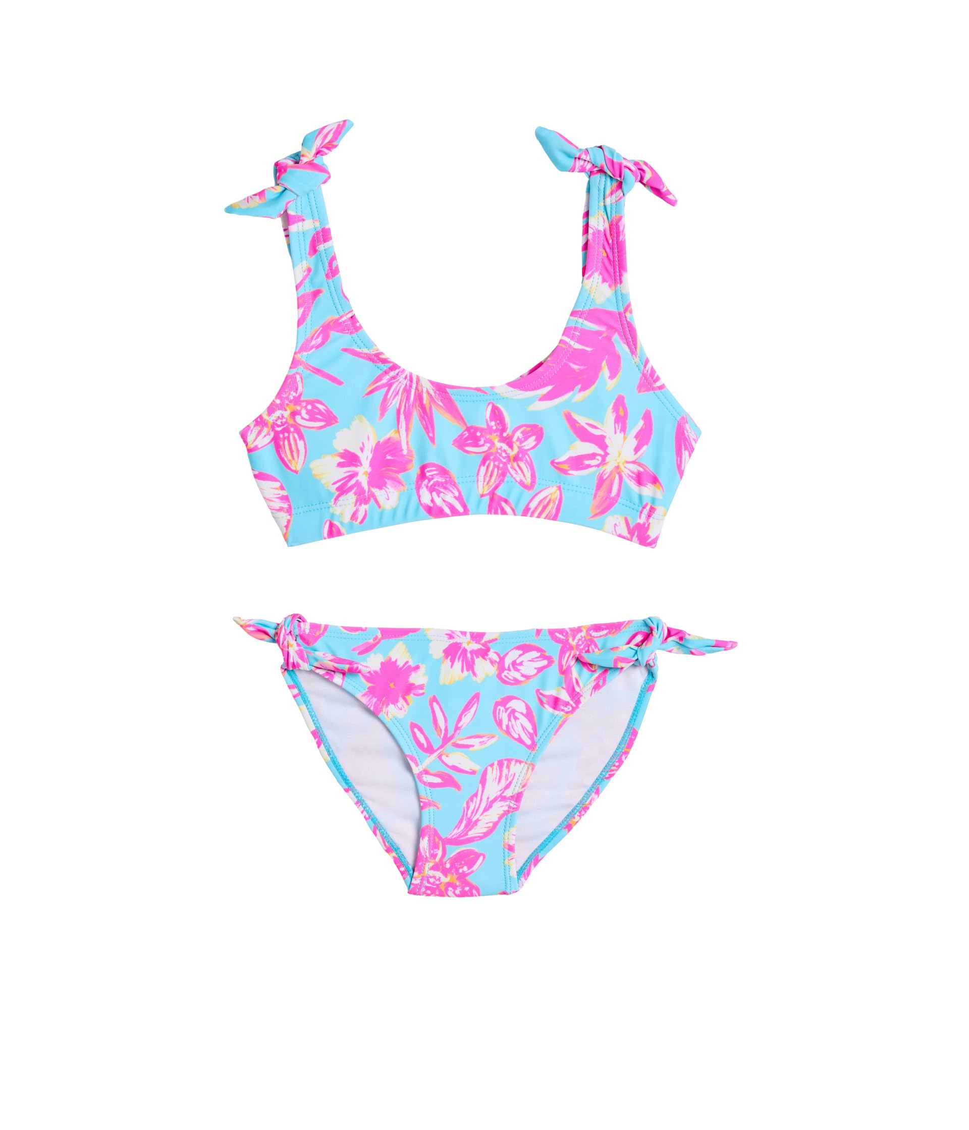Tropical Glow Recycled Crop Bikini (Toddler/Little Kid/Big Kid)