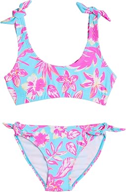 Бикини с укороченным верхом Tropical Glow из переработанных материалов