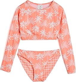 Комплект из переработанного материала для плавания с длинным рукавом Cali Palms (ребенок младшего возраста/ребенок старшего возраста)