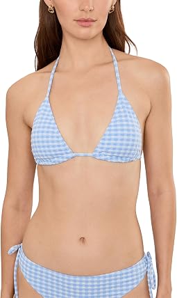 Seaside Gingham Bikini Top