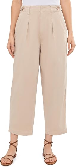 High-Rise Tailored Trouser With Tab Detail 26" Inseam