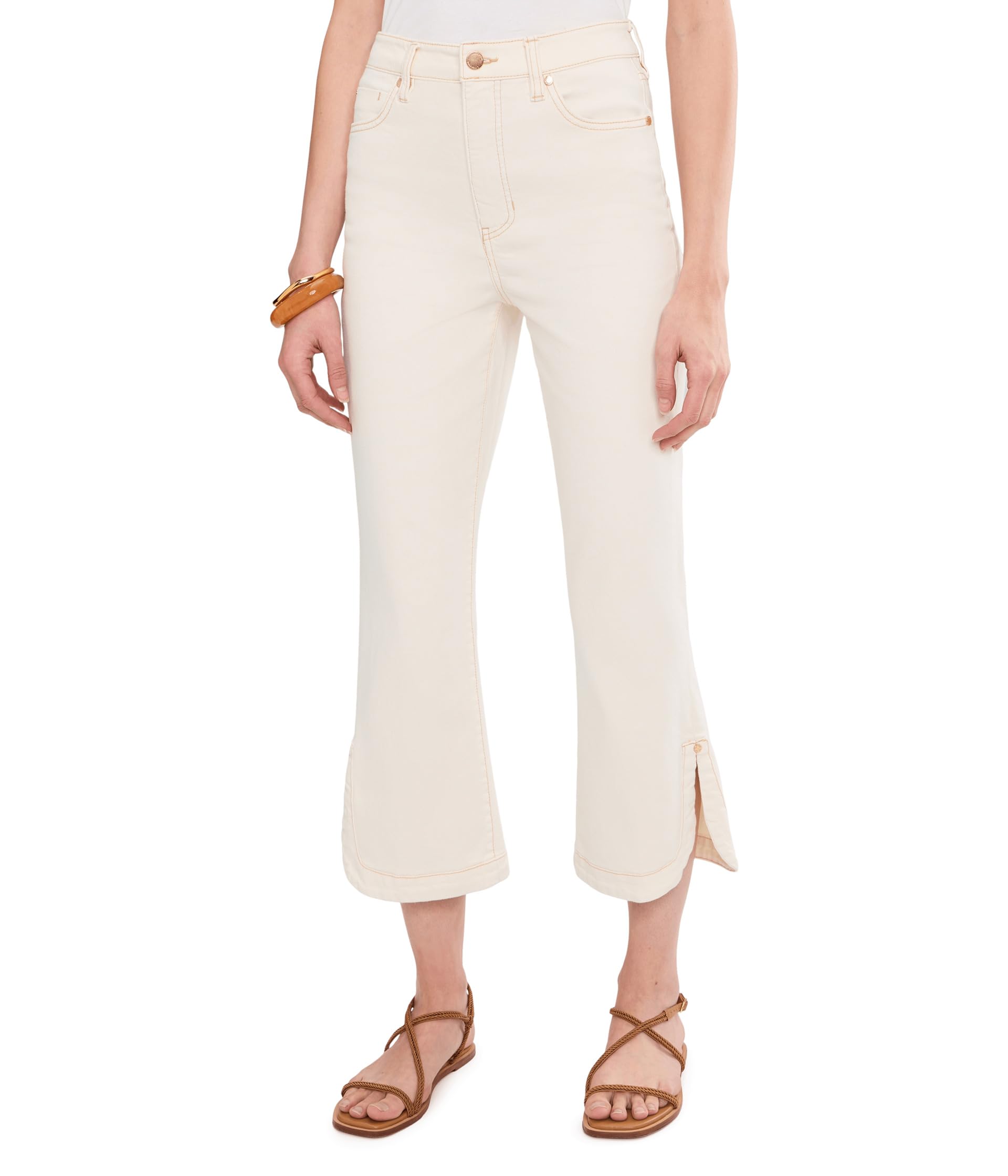 High-Rise Hannah Crop Flare Jeans With Tulip Hem 25 1/2" Inseam