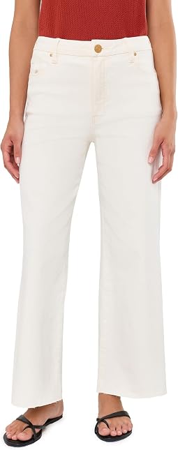 Meg High-Rise Fab Ab Wide Leg Raw Hem