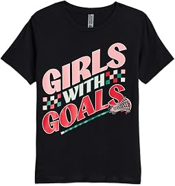 Футболка с коротким рукавом для девочек, играющих в лакросс - Girls With Goals (для детей младшего и старшего возраста)