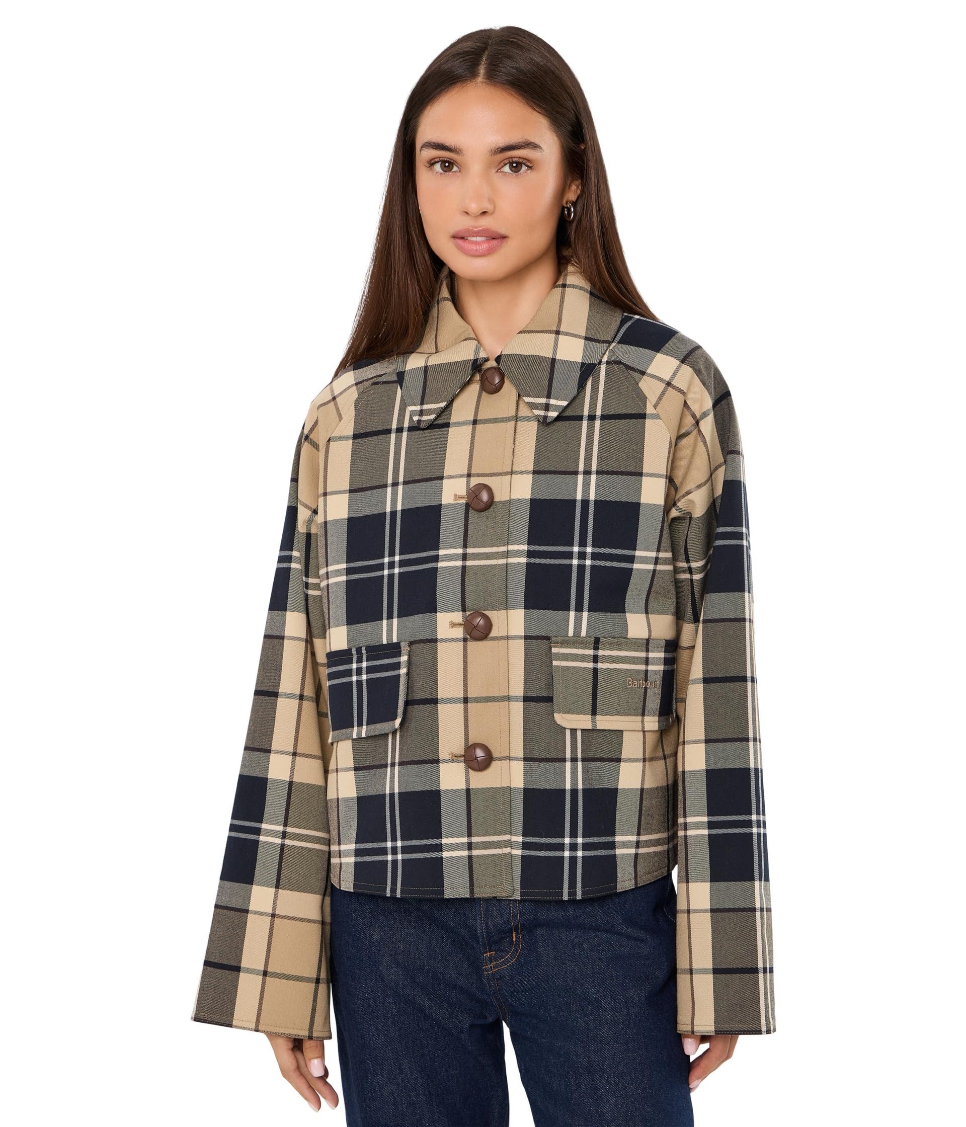 Delilah Checked Showerproof Jacket