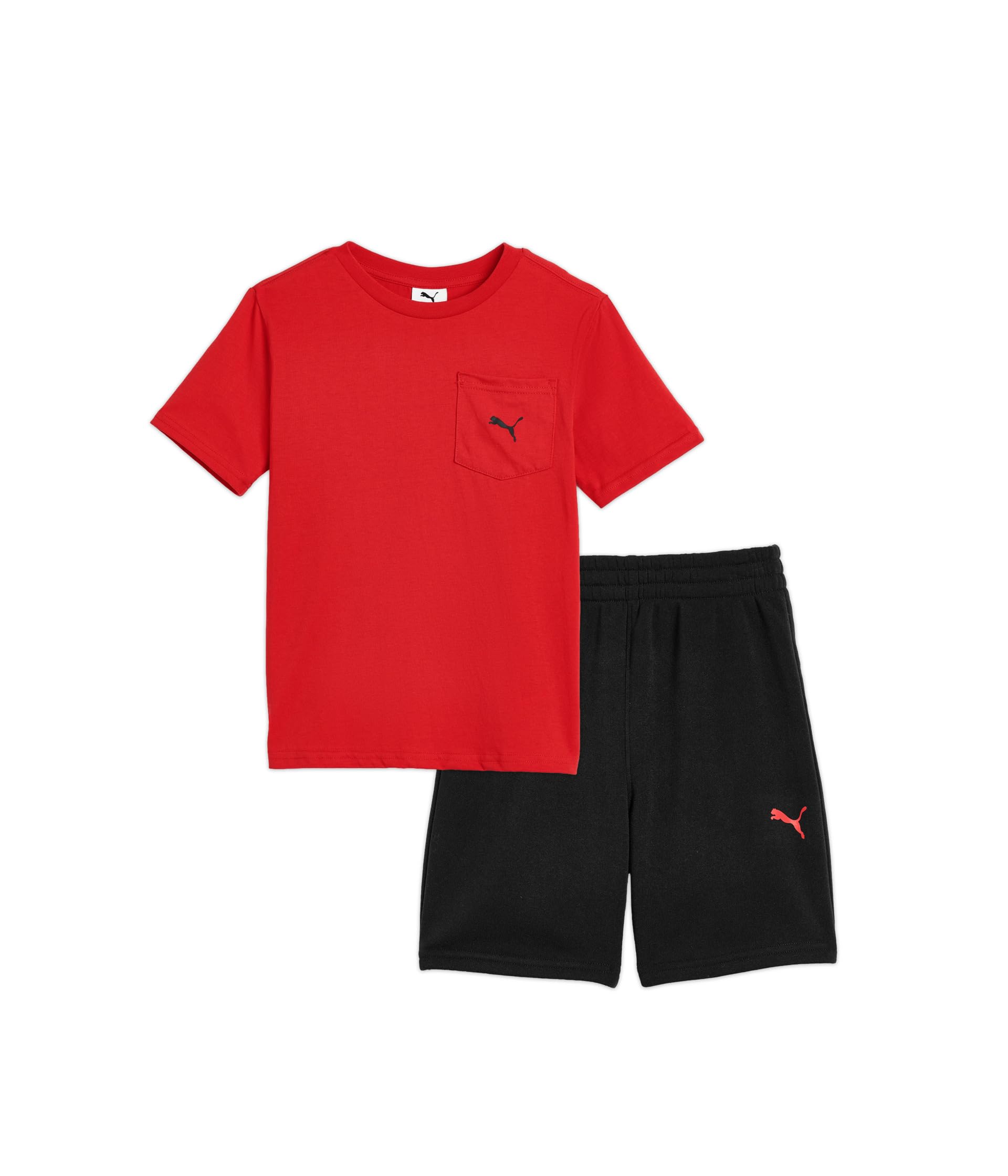 Pocket T-shirt & Fleece Short Set (little Kid/Big Kid)