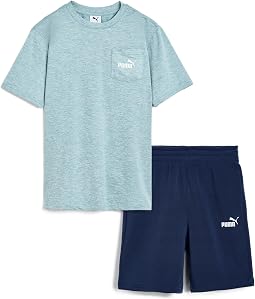 Air Mesh T-Shirt & Fleece Short Set (Little Kid/Big Kid)