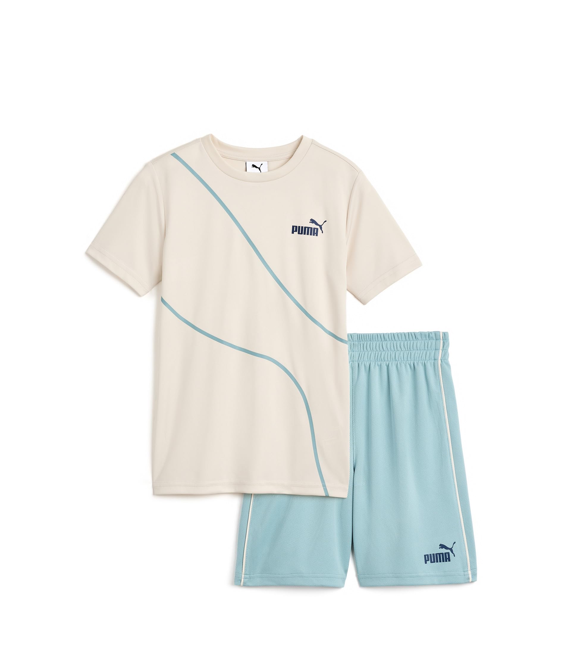 T-Shirt & Mesh Short Set (Little Kid/Big Kid)