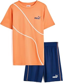 T-Shirt & Mesh Short Set (Little Kid/Big Kid)