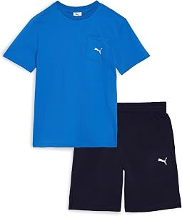 Pocket T-shirt & Fleece Short Set (big Kid)