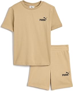 Комплект PUMA Kids Logo T-Shirt & Fleece Short Set (Малыш/Ребенок)