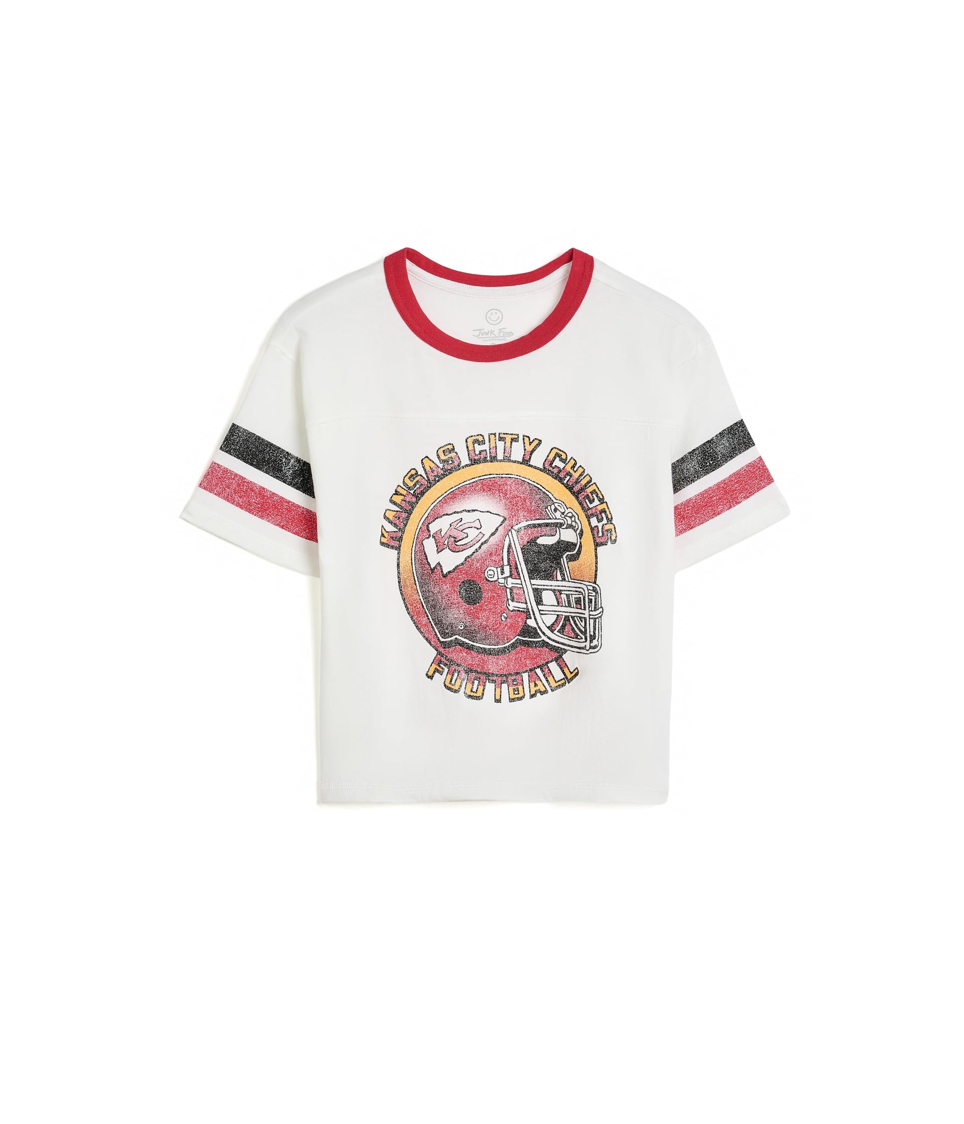 Футболка с рингером и полосатым втачным клином Kansas City Chiefs NFL (для детей младшего/старшего возраста)