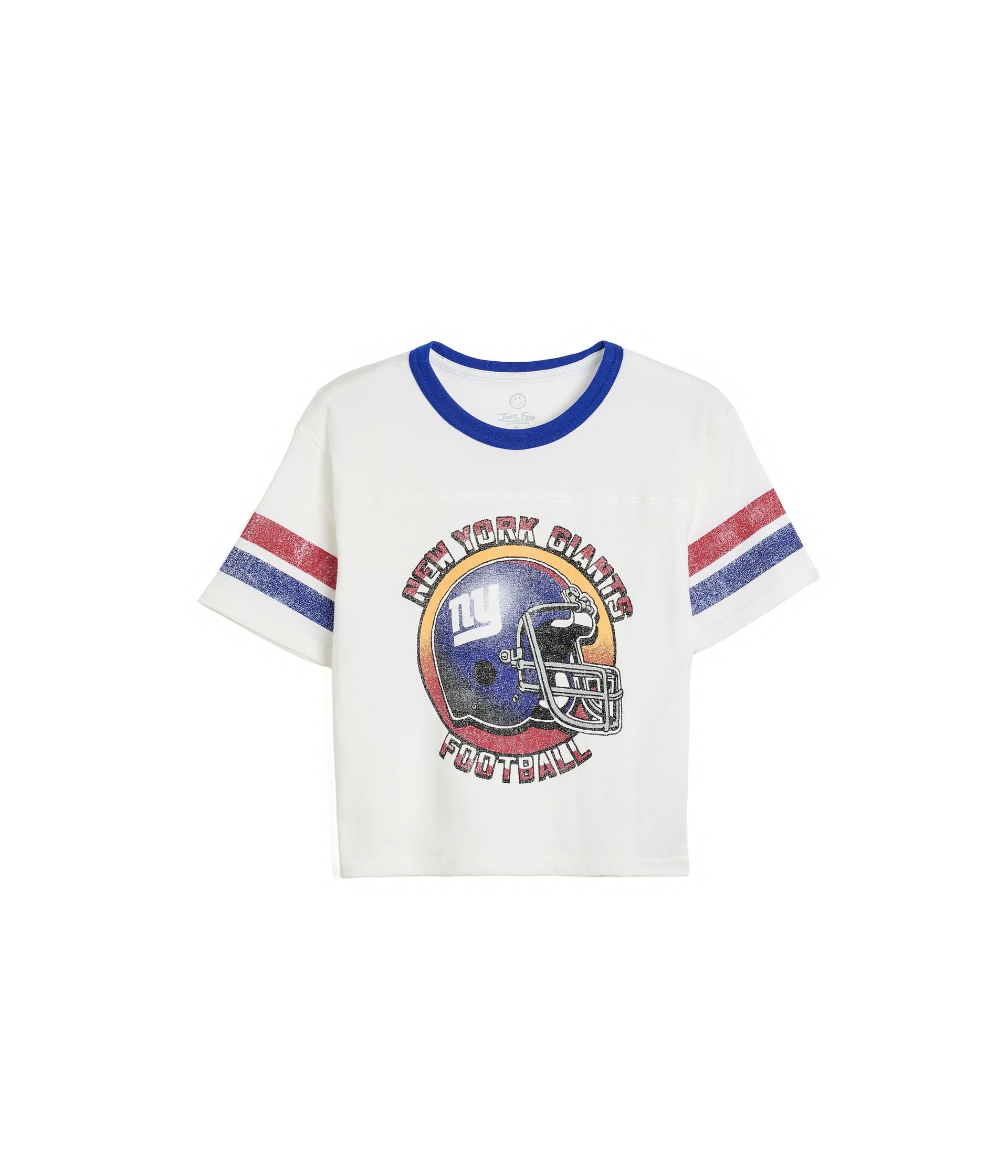 Детская футболка NFL New York Giants Striped Yoke Ringer Tee
