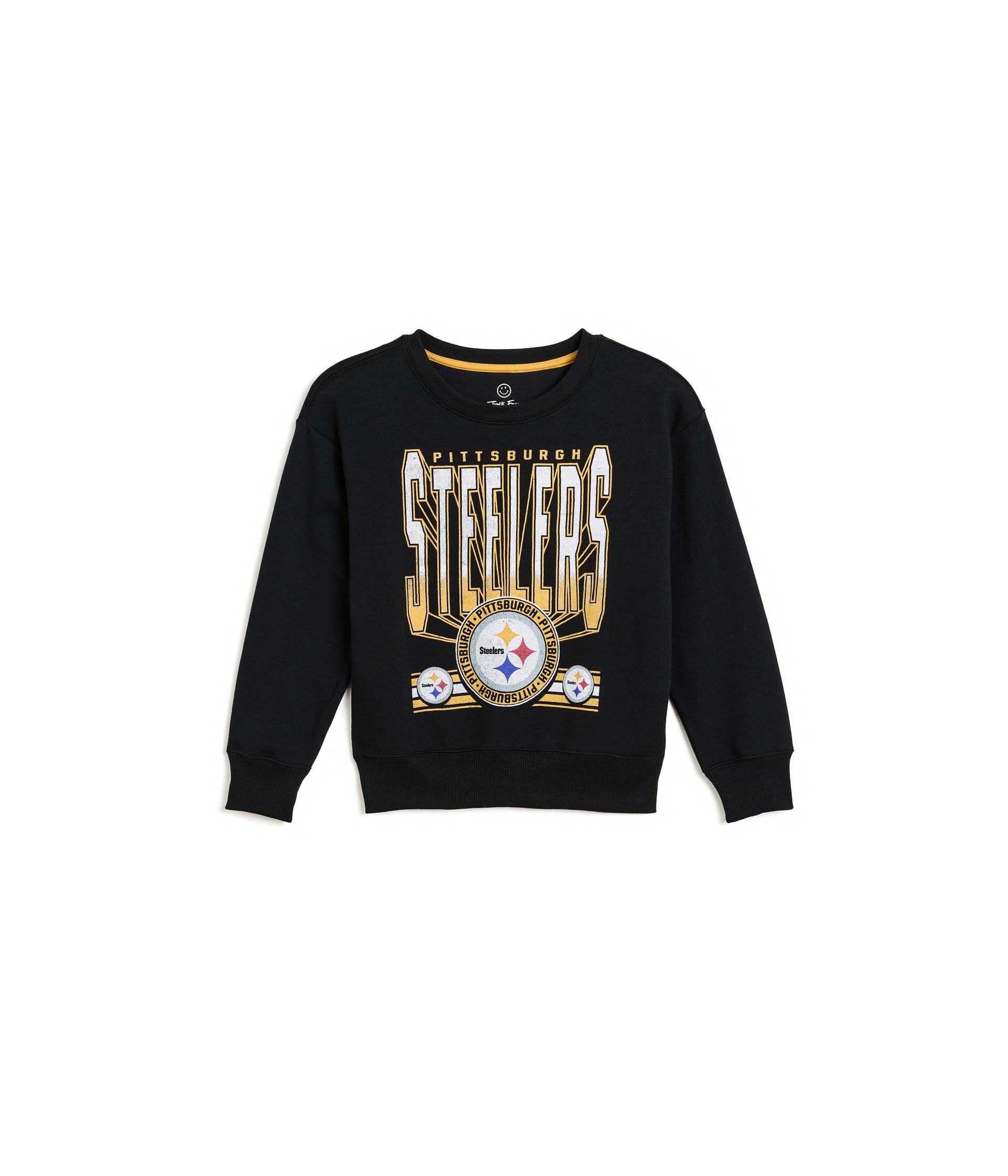 Флисовая кофта с опущенным плечом NFL Pittsburgh Steelers Drop Shoulder Crew (малыши/старшие дети)