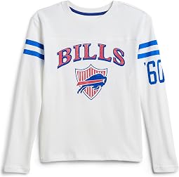Футболка с длинным рукавом и полосатым кокеткой Buffalo Bills NFL (для детей младшего/старшего возраста)
