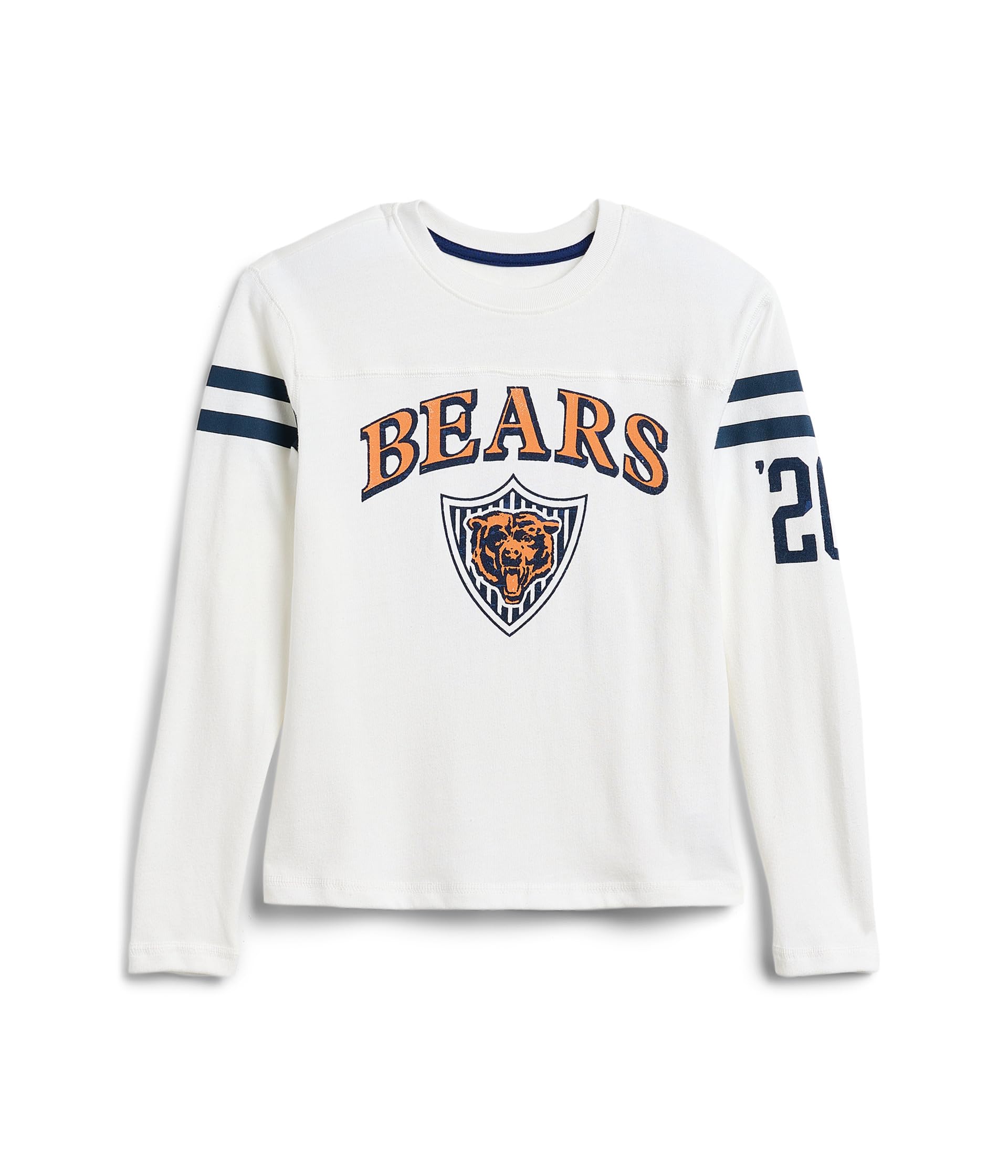 NFL Chicago Bears Striped Yoke Long Sleeve Tee (Little Kid/Big Kid)