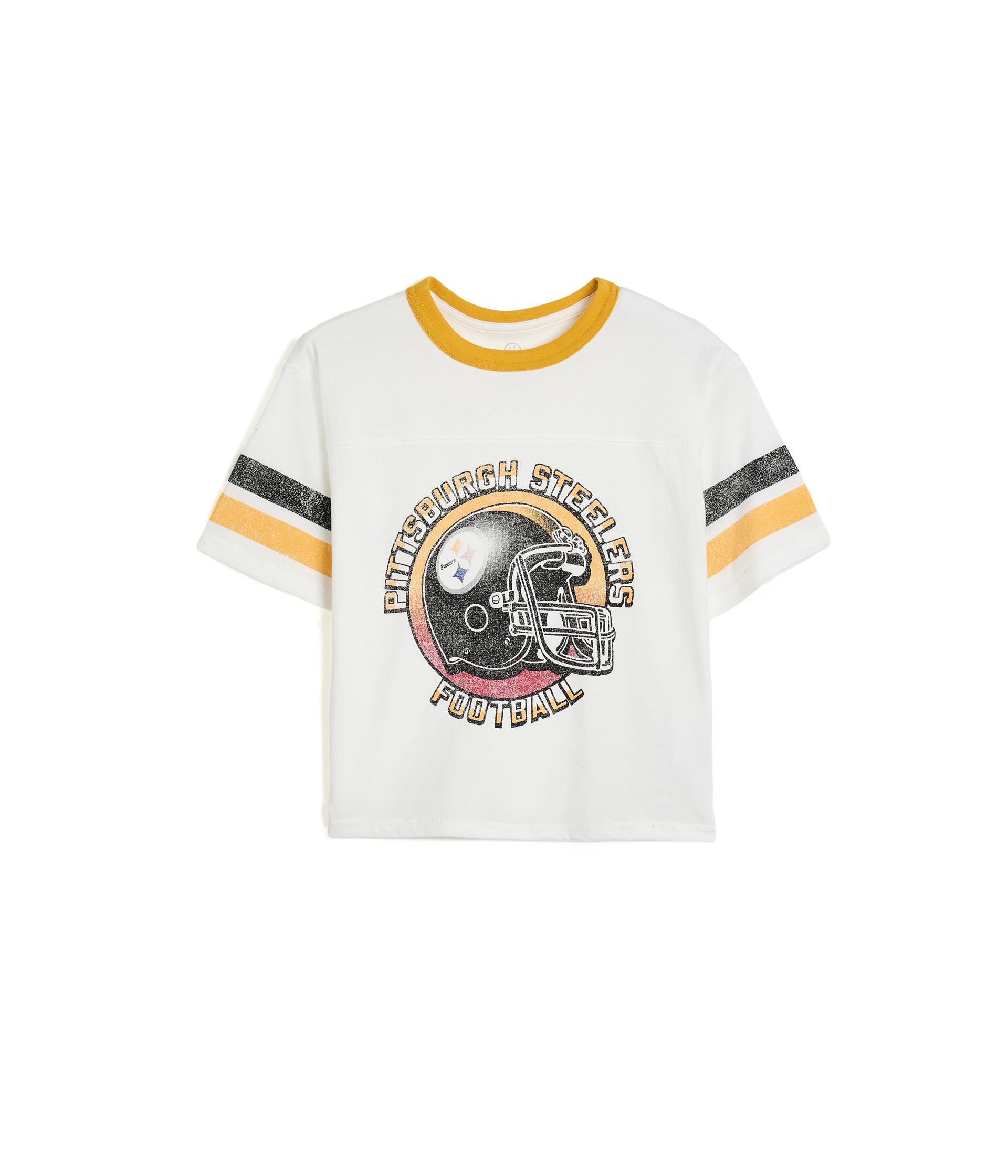 NFL Pittsburgh Steelers Striped Yoke Ringer Tee (Little Kid/Big Kid)
