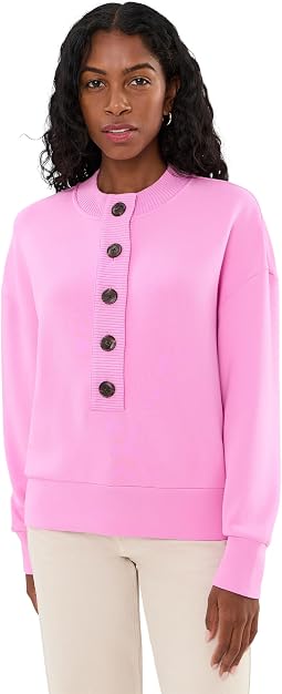 Reena Button Front Sweat