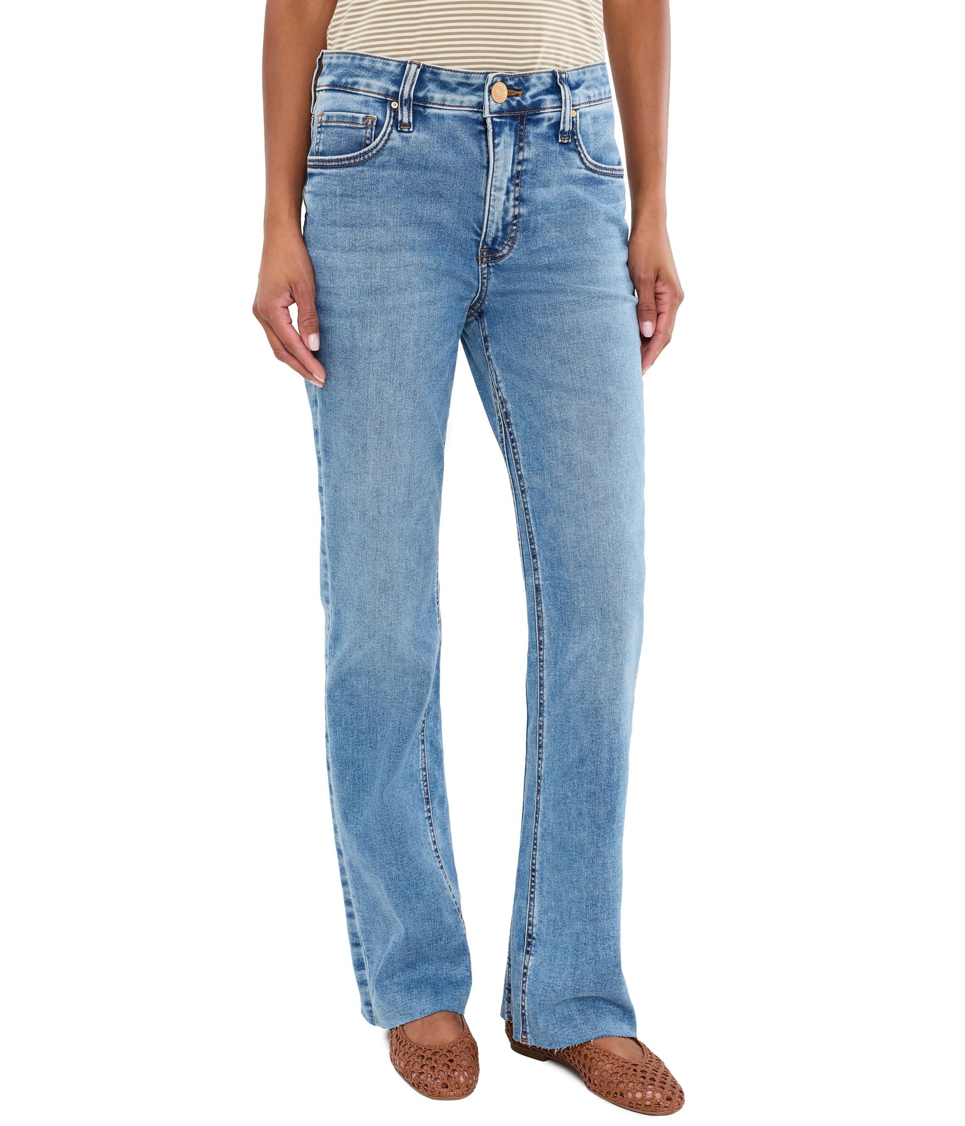 Kelly High-Rise Fab Ab Kick Flare Inset Leg