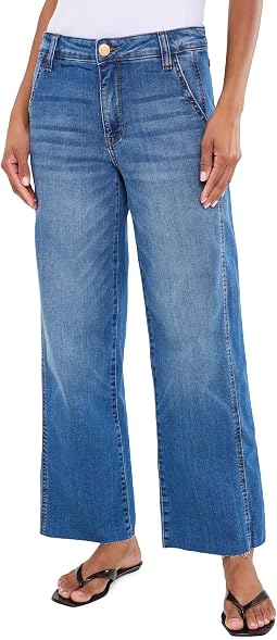 Charlotte High-Rise Wide Leg With Raw Hem