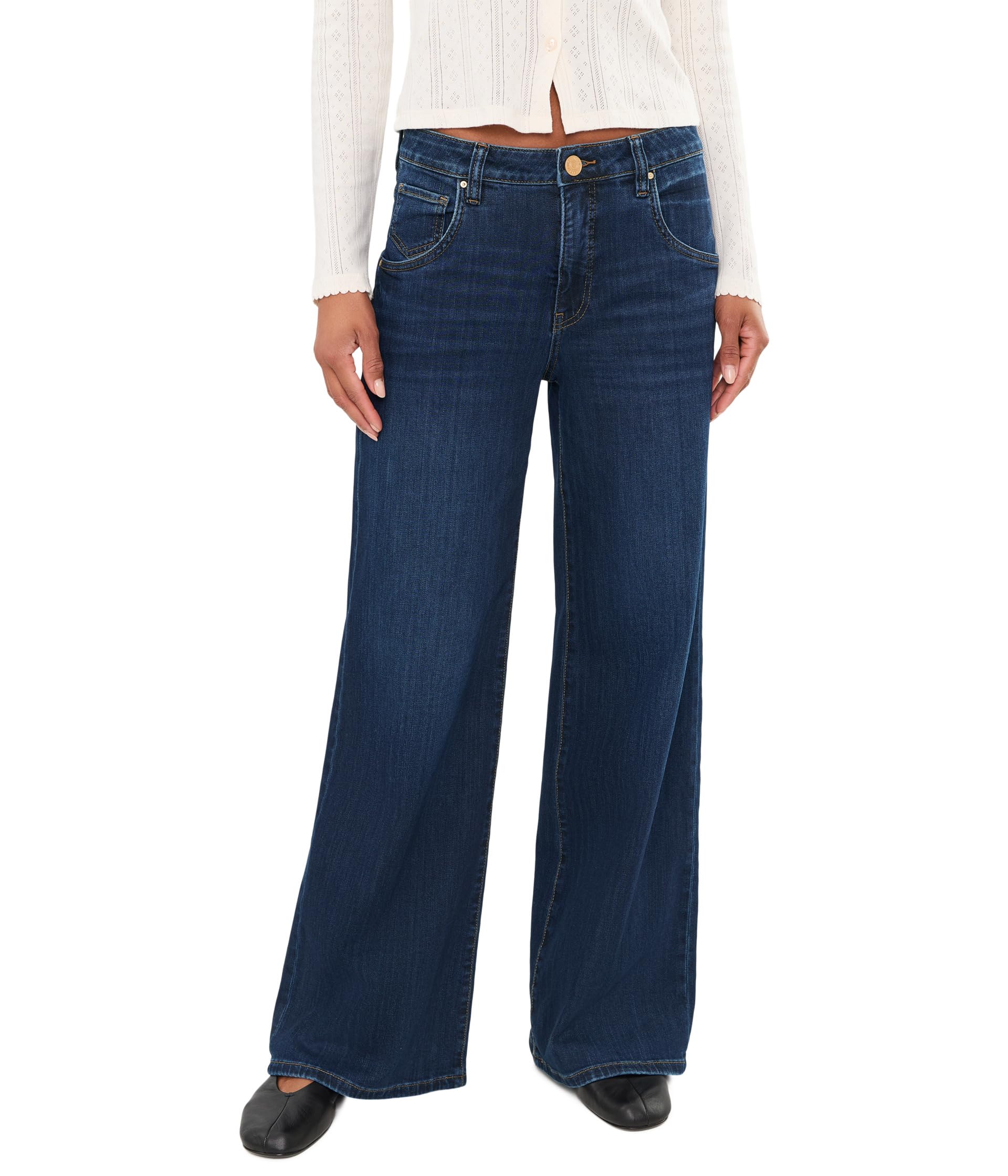 Maya High-Rise Fab Ab Wide Legs Regular Hem