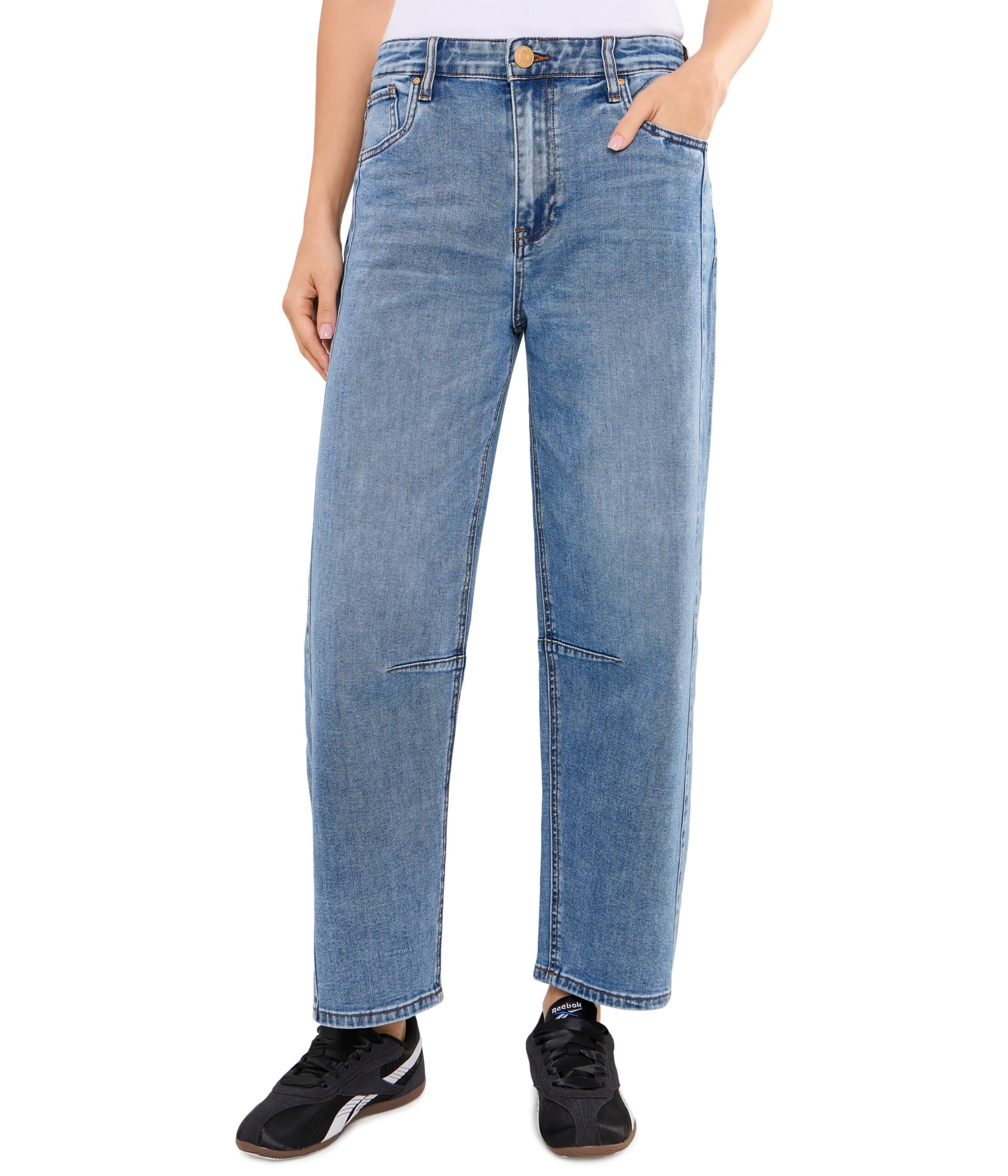 Ashton High-Rise Relaxed Leg Pants w/ Frontside Panel