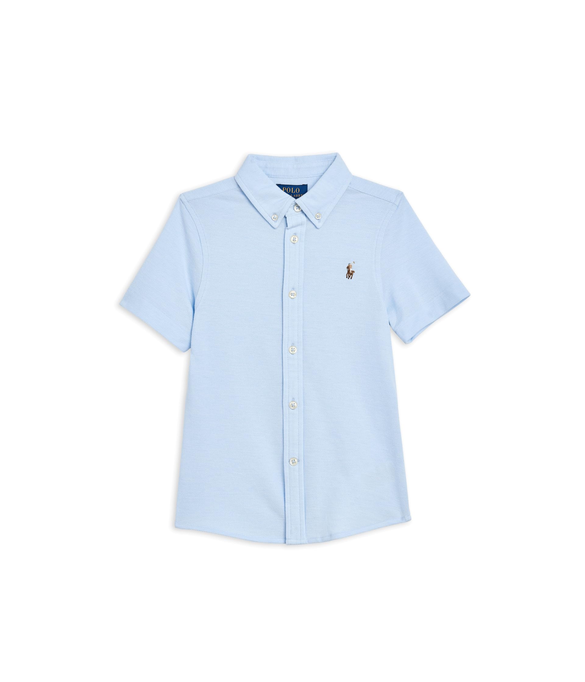 Knit Oxford Short-sleeve Shirt (Toddler/Little Kid)