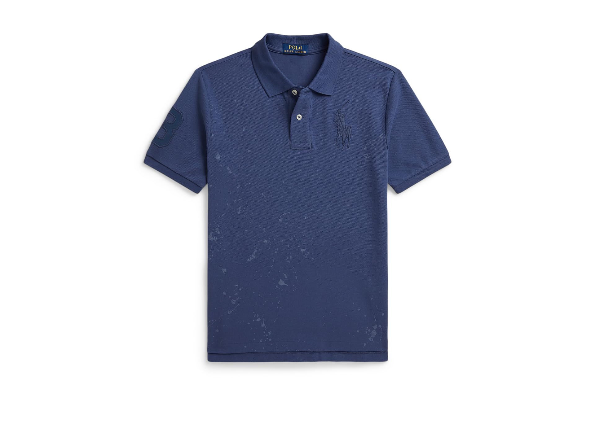 Big Pony Paint-Print Mesh Polo Shirt (Big Kid)