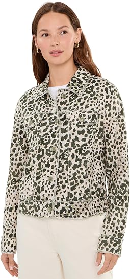 Pacific Leopard Two Palms Raw Edge Jacket