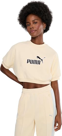 Essentials Elevated No.1 Logo Relaxed Peach-Touch Short Sleeve Crew Neck