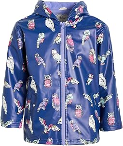 Colourful Owls Rain Coat (Toddler/Little Kid/Big Kid)