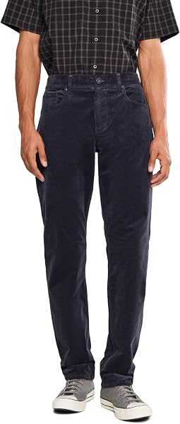 Federal 32" Slim Straight Fit Stretch Corduroy Pants in Deep Anchor