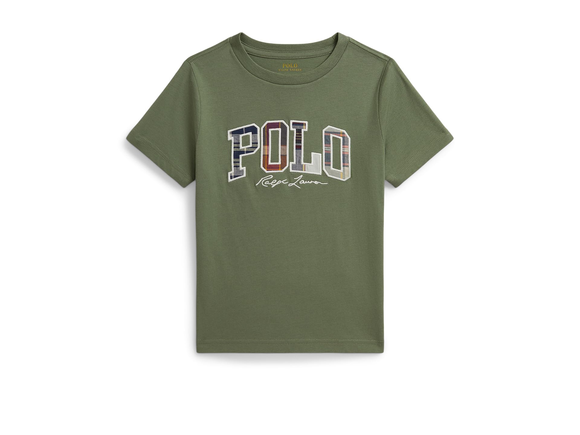 Madras-Logo Cotton Jersey Tee (Toddler/Little Kid)