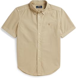 Garment-Dyed Cotton Oxford Shirt (Big Kid)