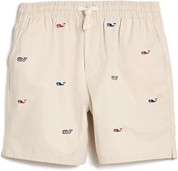 Embroidered Pull-On Shorts (Toddler/Little Kid/Big Kid)