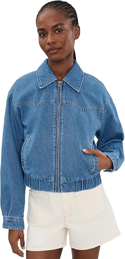 Ladies Western Denim Bomber
