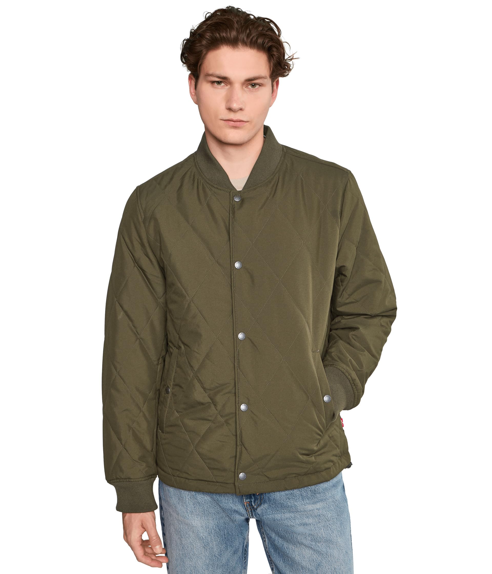 Quilted bomber jacket