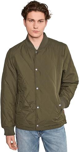 Quilted bomber jacket