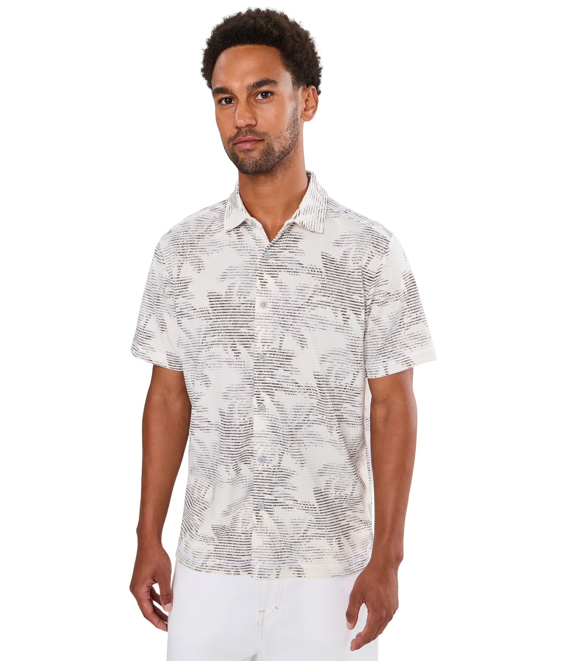 Costa Wave Palm Rays Short Sleeve Camp