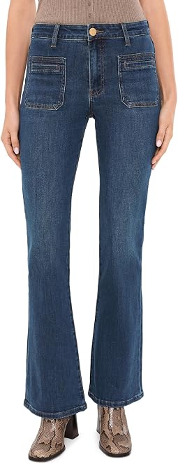 Ana High-Rise Flare in Ravishing/Dark Base Wash