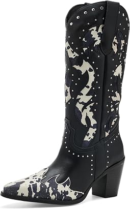 Black Cow Print