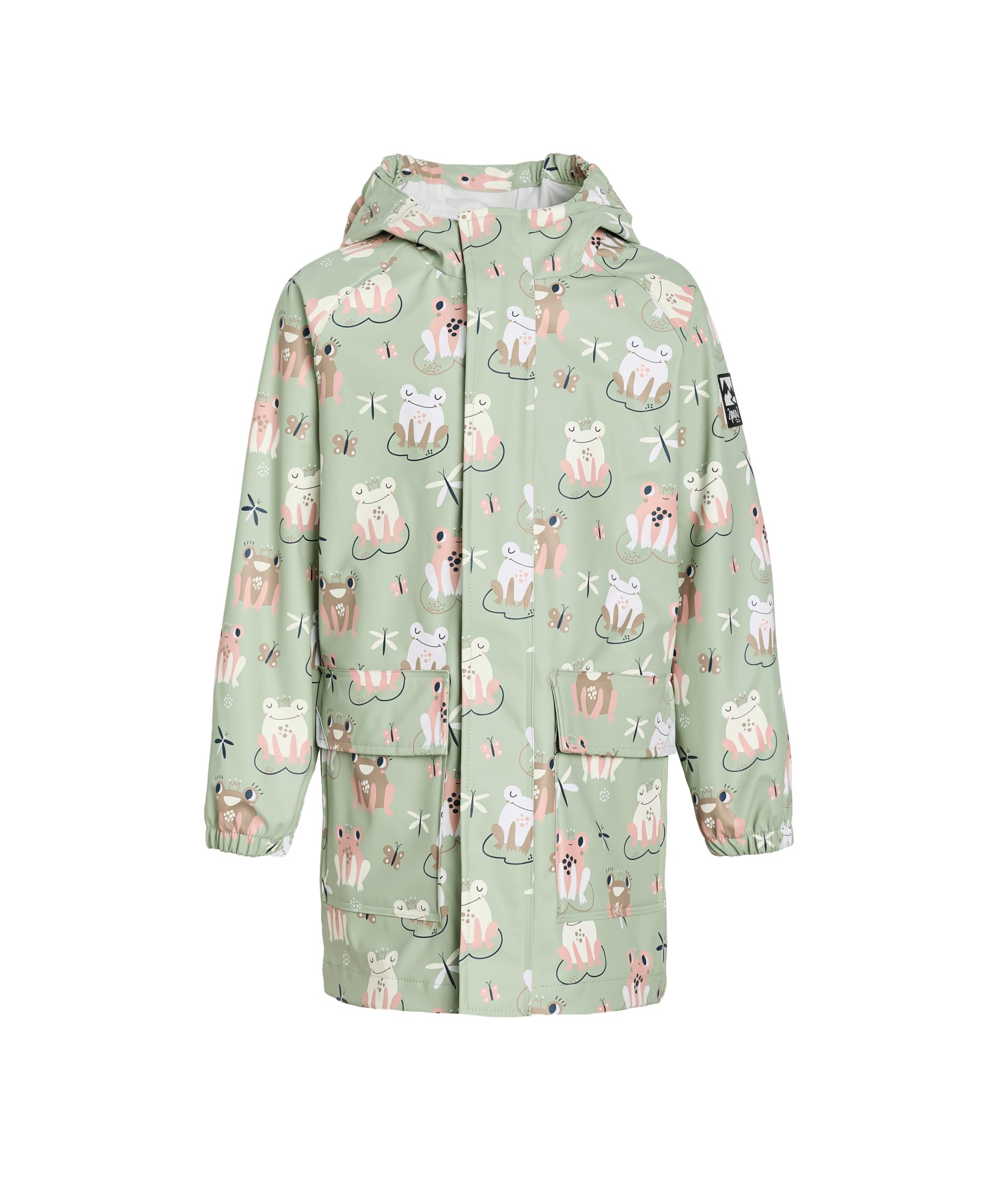 Green Raincoat With Color-Changing Frogs (Big Kid)