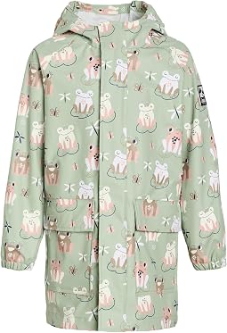 Green Raincoat With Color-Changing Frogs (Big Kid)