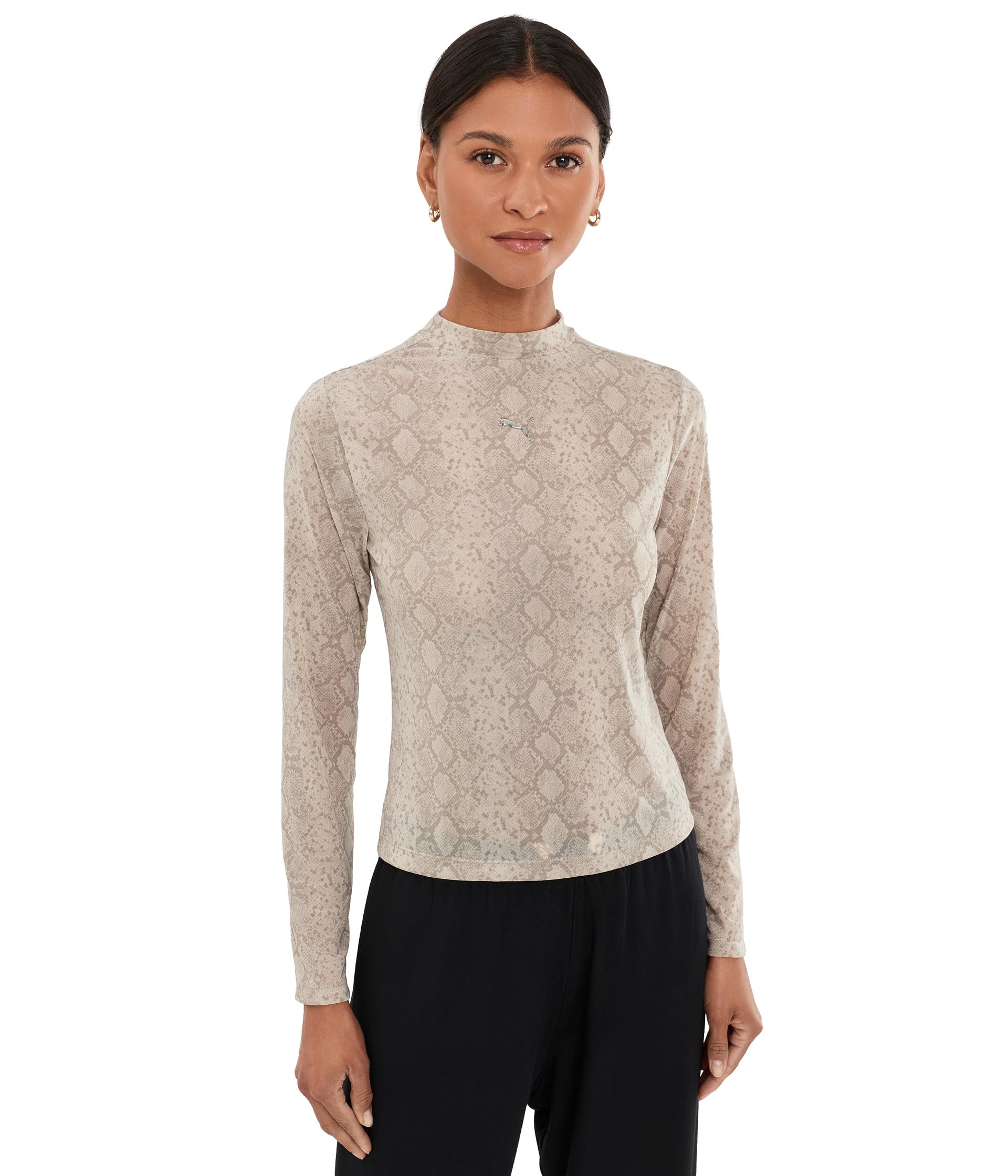 Snake Pack All Over Print Mesh Top